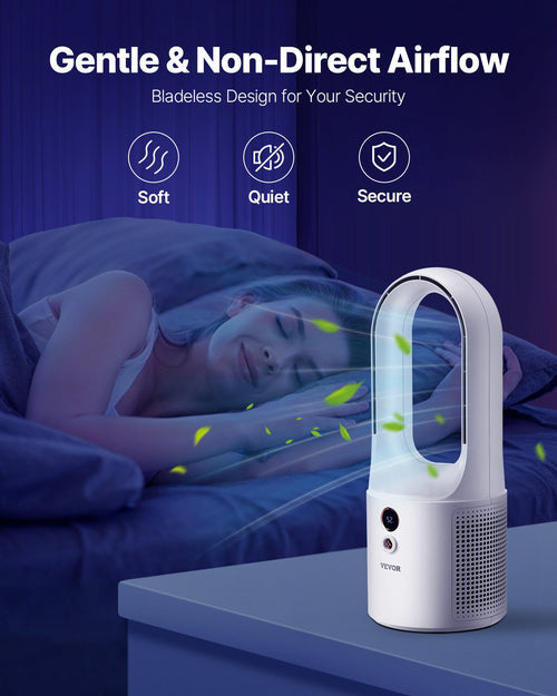 Gentle and noise free bladeless fan