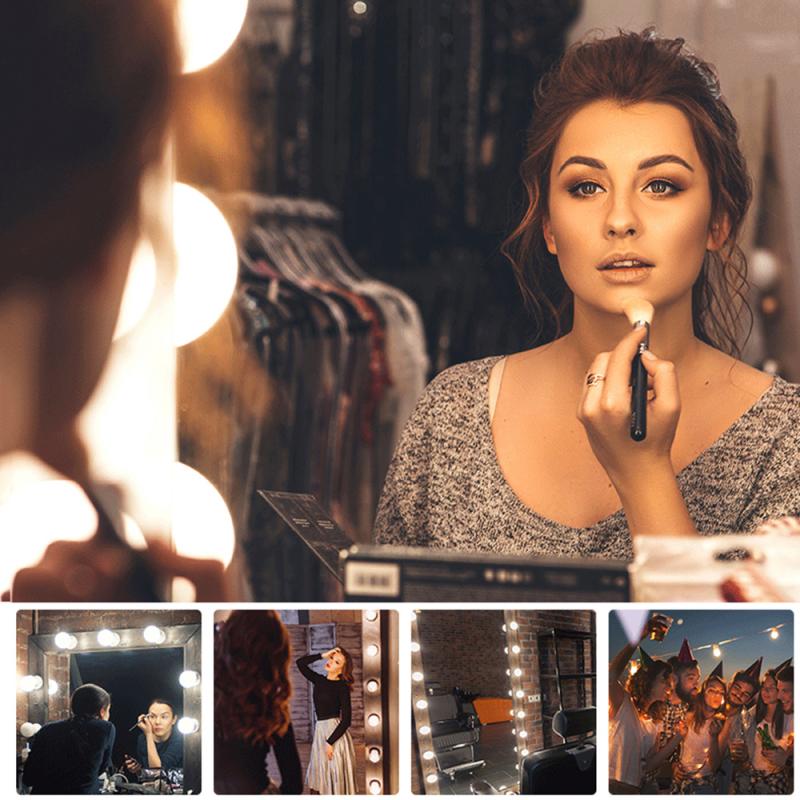 Led mirror lights for easier makeup application