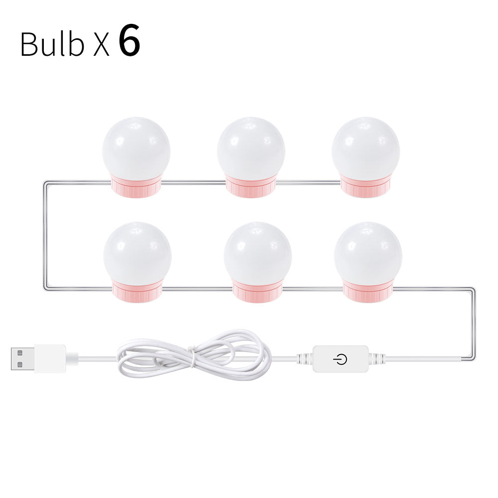 6 pcs led mirror lights