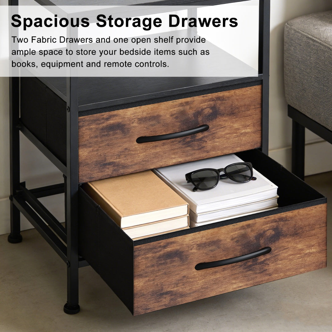 Spacious storage drawers