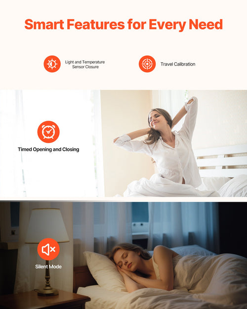 Automatic Curtain Opener – Smart App & Remote Control (Rod & Rail Compatible)