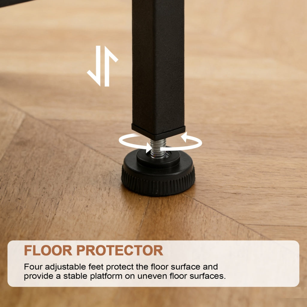 Bedside Table With Charging– Modern Compact Nightstand for Bedroom