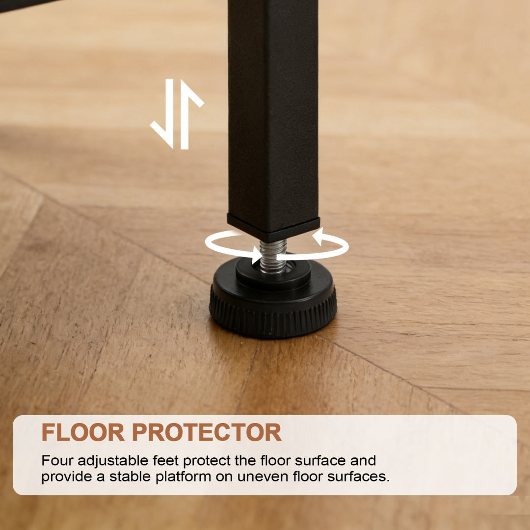 Bedside Table With Charging– Modern Compact Nightstand for Bedroom