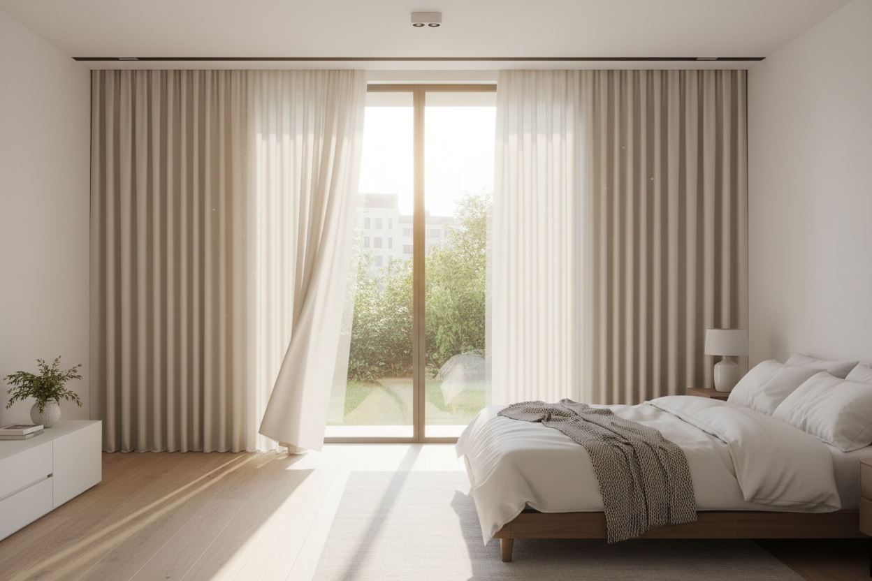 Smart Curtain opens automatically